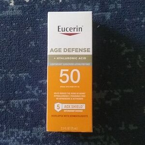 Eucerin Sun Age Defense SPF 50 Face Sunscreen Lotion 2.5 fl oz Bottle